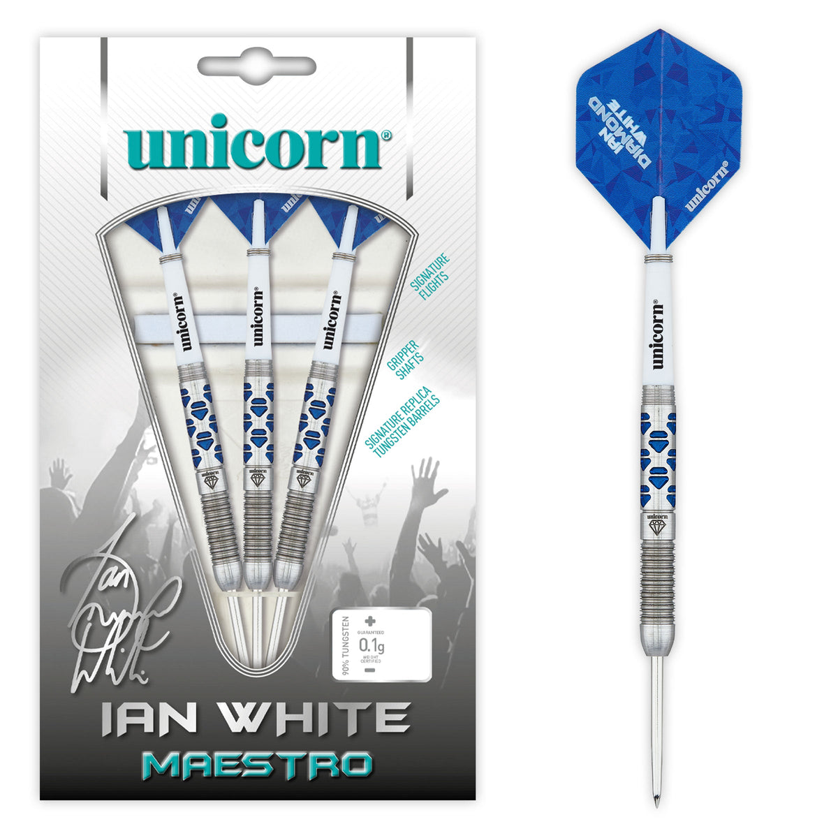 Unicorn Ian White Maestro Phase 2 Steel Darts