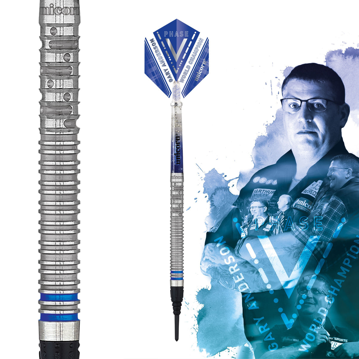 Unicorn Phase 5 World Champion Gary Anderson Soft Dart Presentation Box