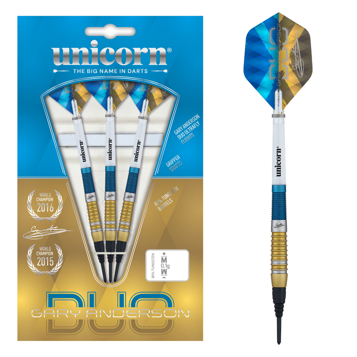 Unicorn Gary Anderson Duo Soft Darts