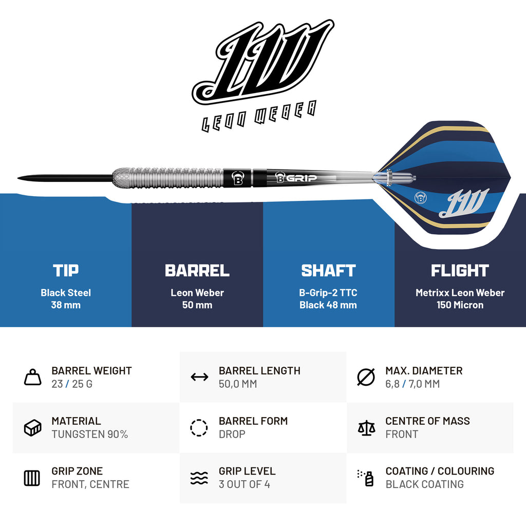 BULL'S Leon Weber Steel Dart