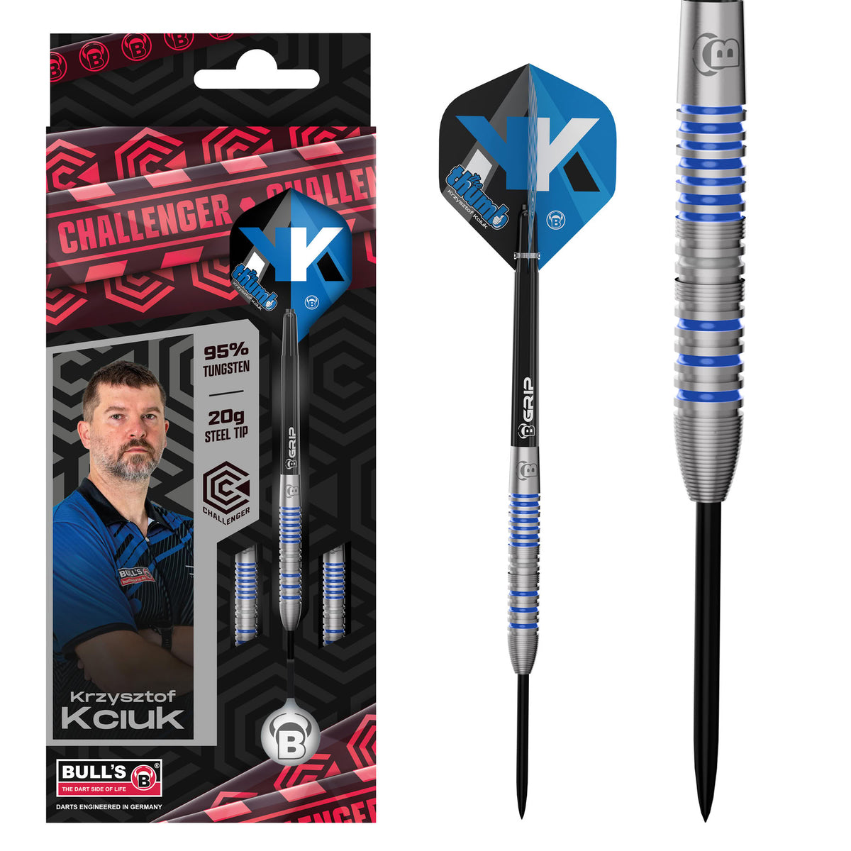 BULL'S Krzysztof Kciuk Challenger Steel Dart