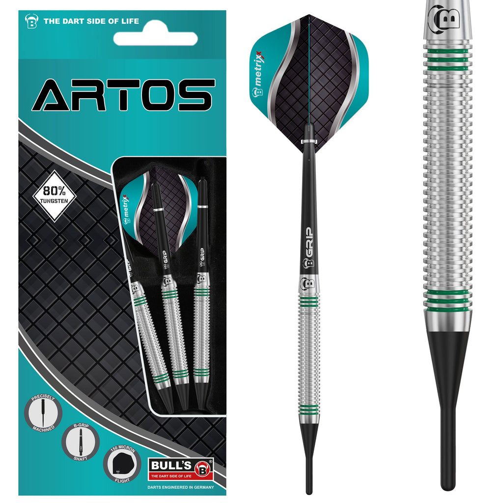 BULL'S Artos AR1 Softdart, Mint 80% Tungsten