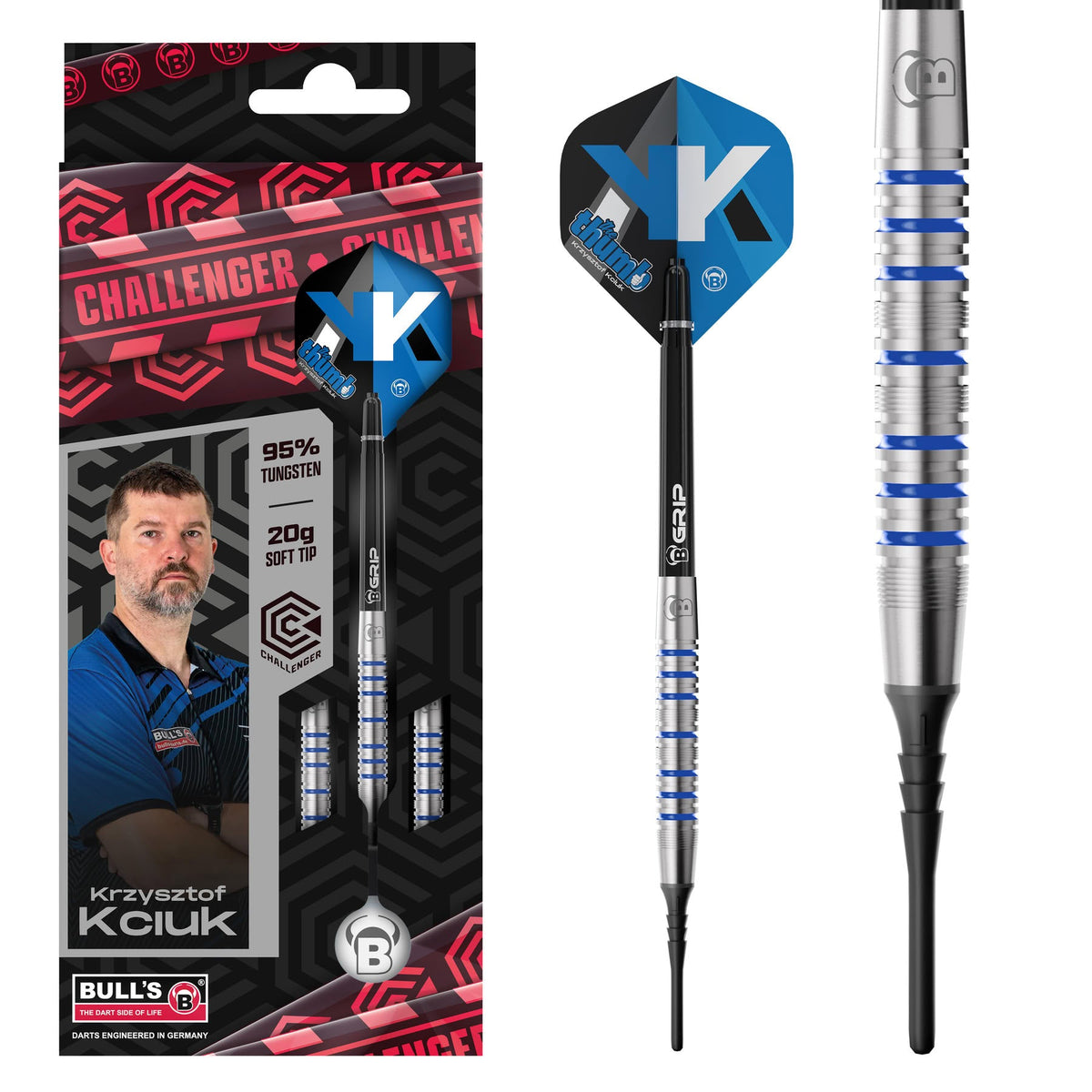 BULL'S Krzysztof Kciuk Challenger Soft Dart