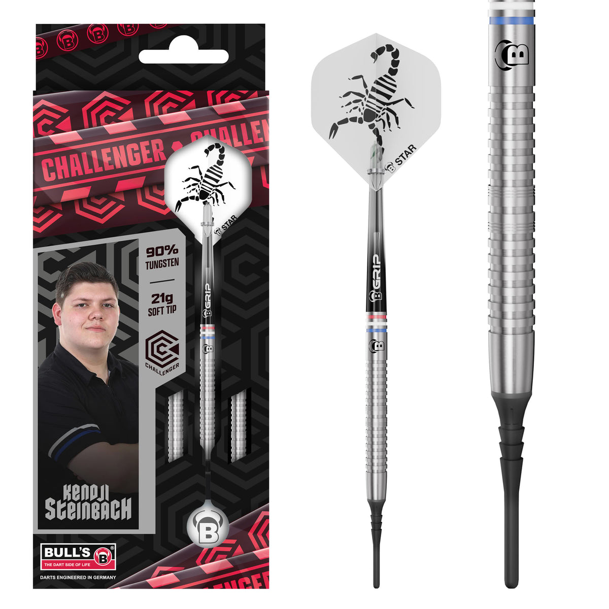BULL'S Kendji Steinbach Challenger Steel Dart