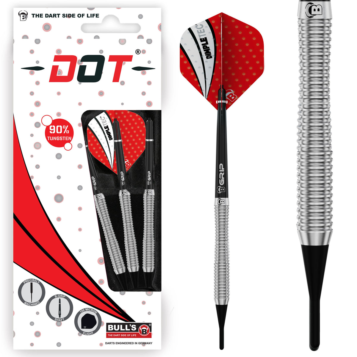 BULL'S Dot D2 90% Tungsten Soft Dart