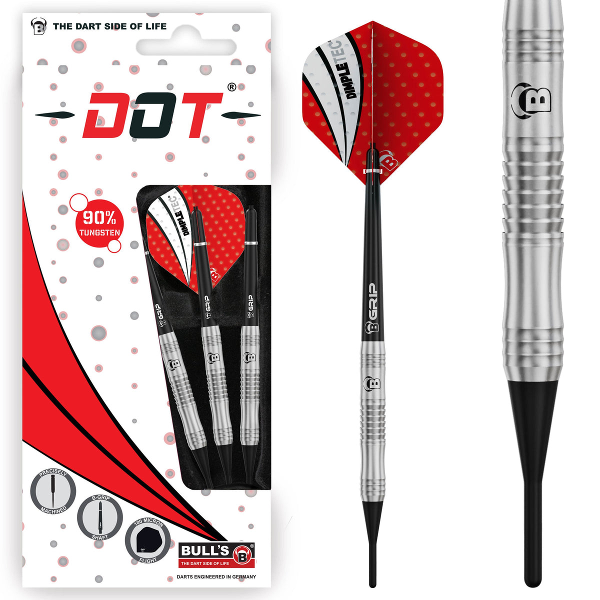 BULL'S Dot D4 90% Tungsten Soft Dart