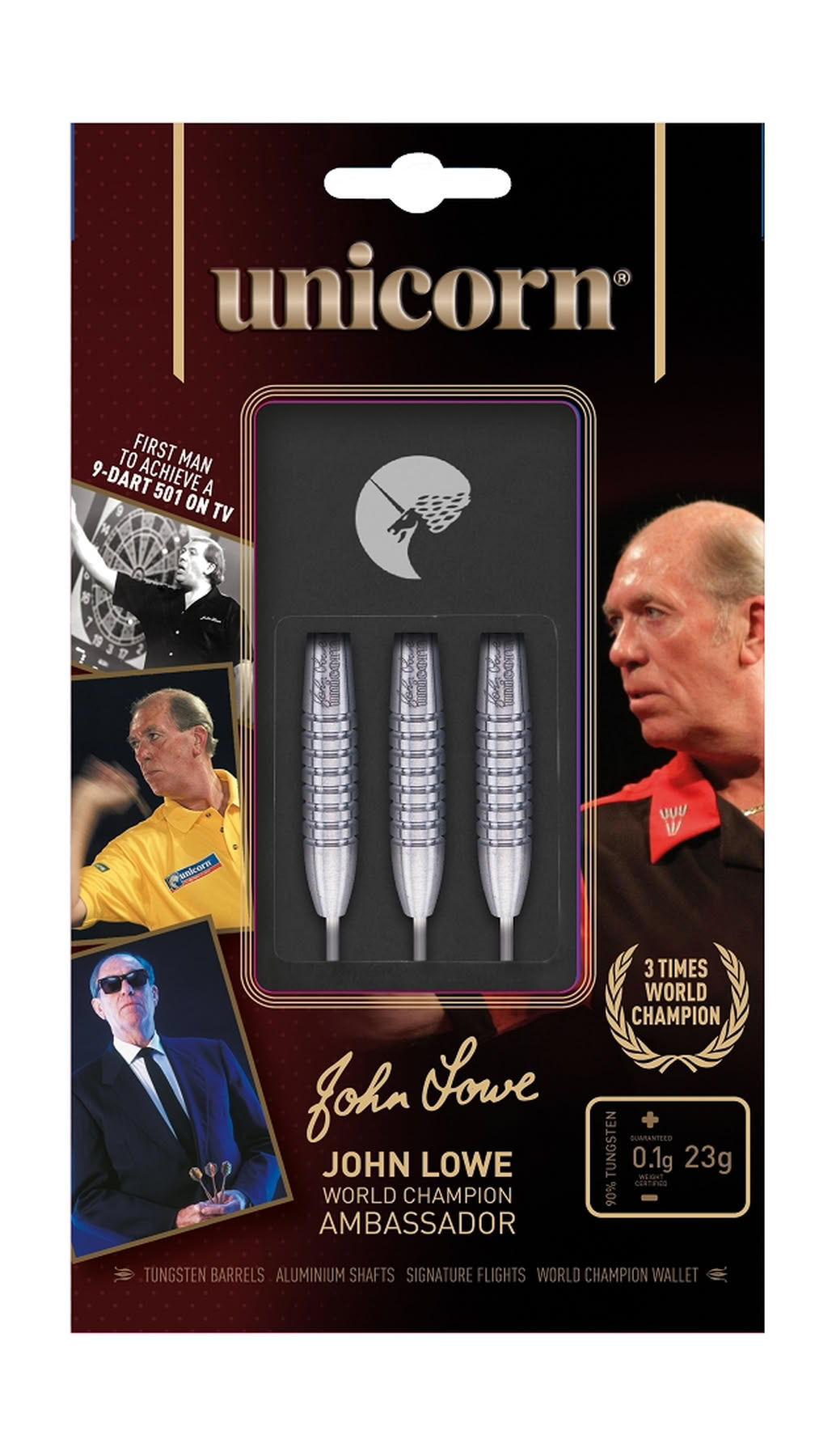 Unicorn World Champion John Lowe Steel Darts
