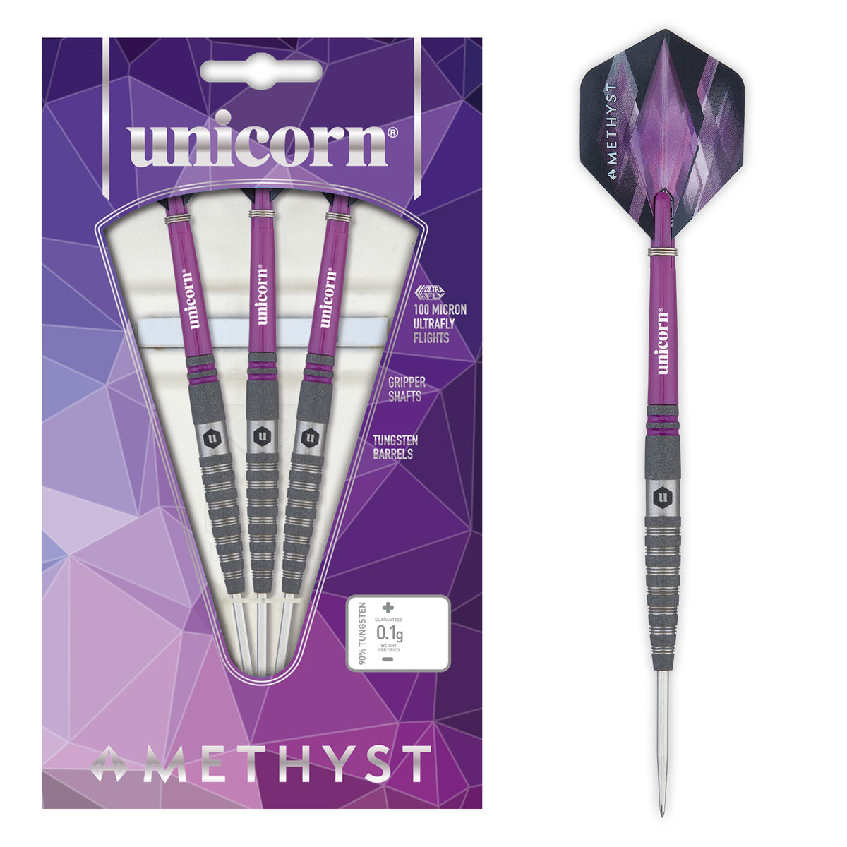 Unicorn Amethyst 4 Steel Darts
