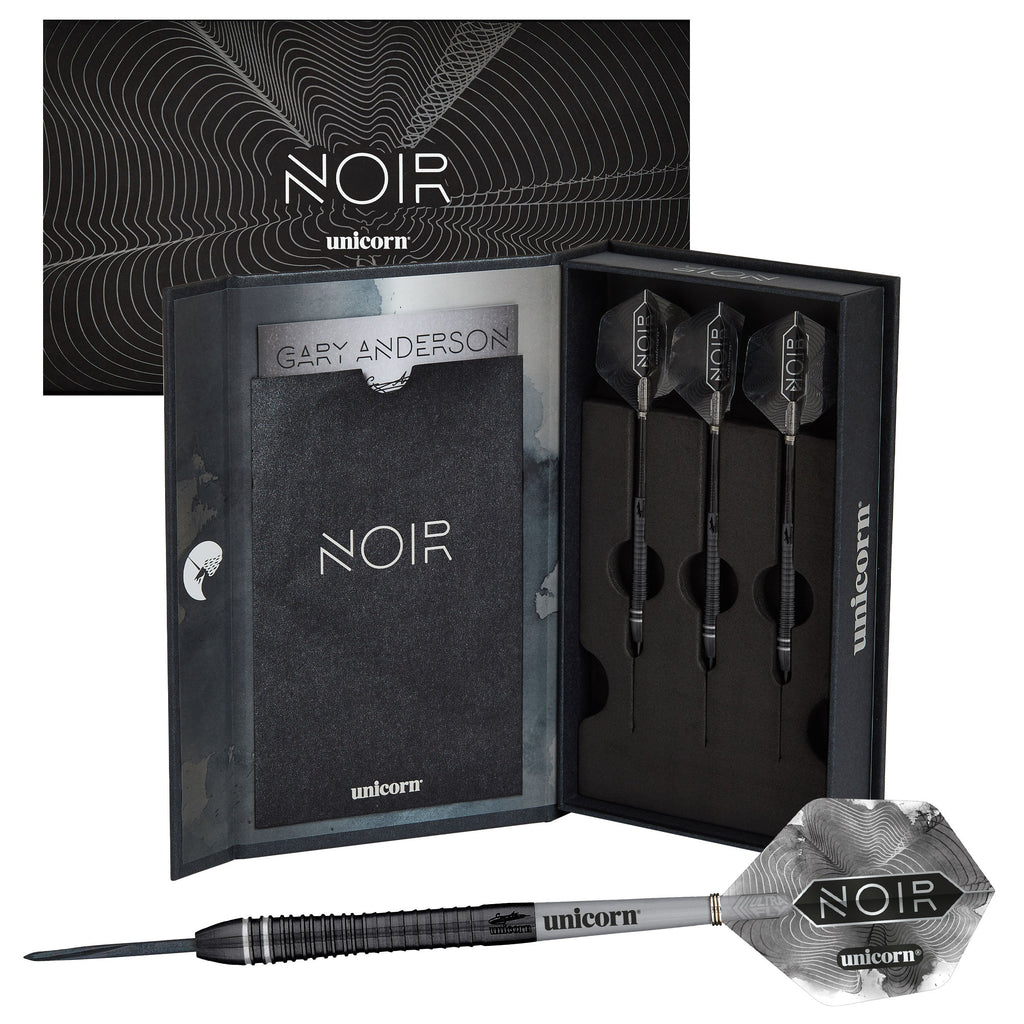 Unicorn Gary Anderson Noir Phase 6 - Deluxe Steel Darts
