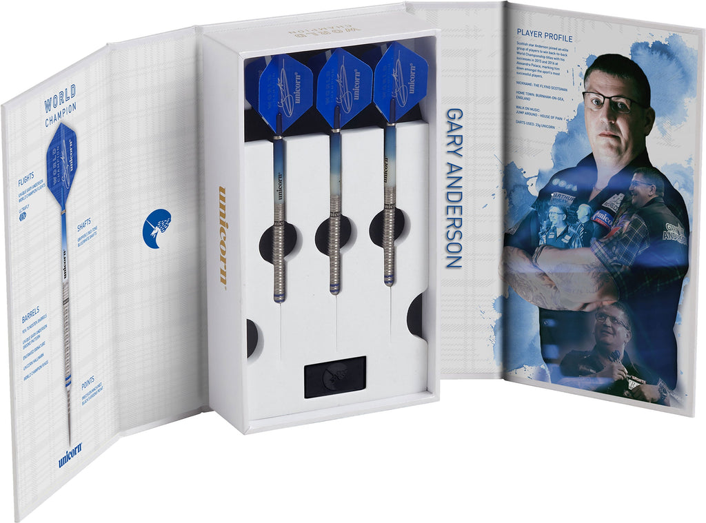 Unicorn Phase 3 World Champion Gary Anderson Steel Dart Presentation Box