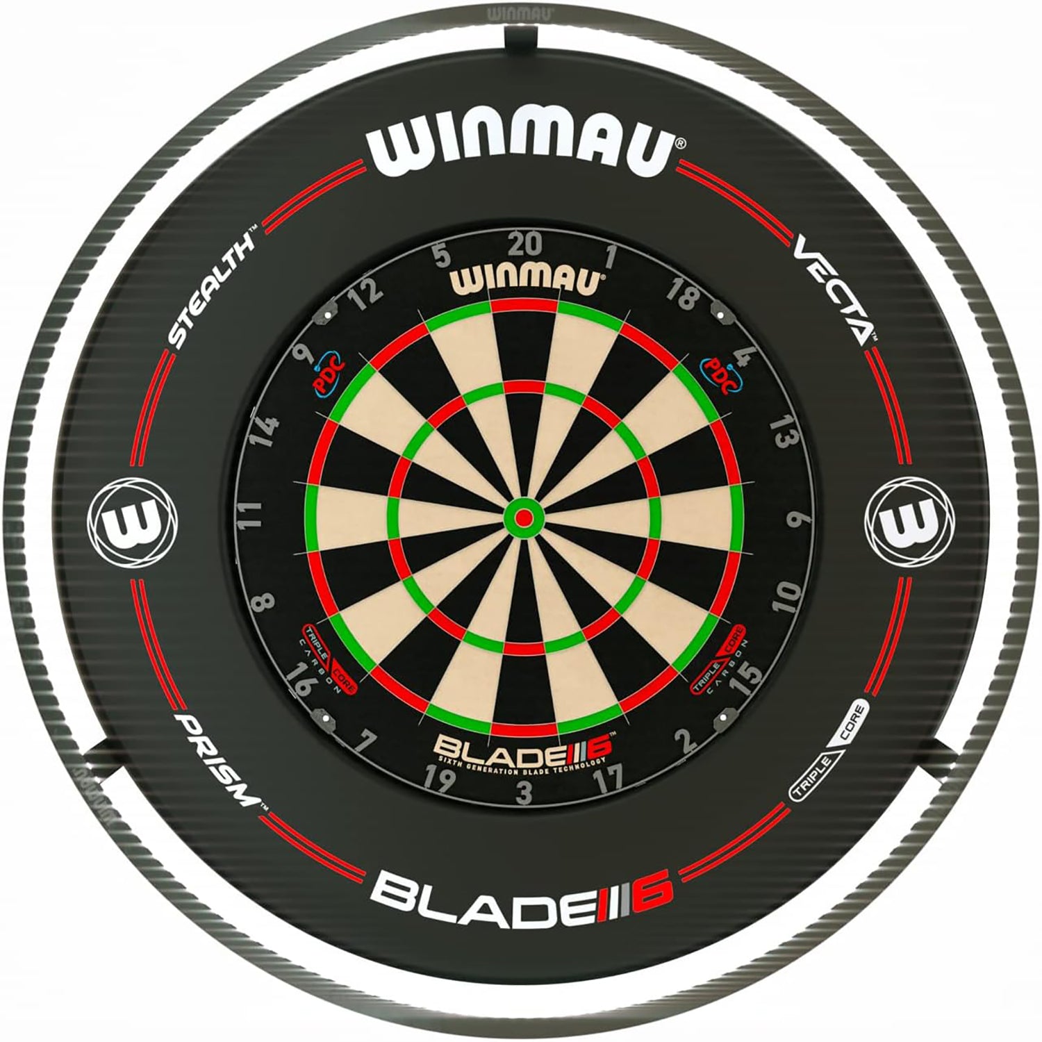 Winmau Plasma Dartboard Beleuchtung black 4300
