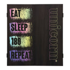 Unicorn Maestro Eat, Sleep, 180, Repeat Dartboard Cabinet