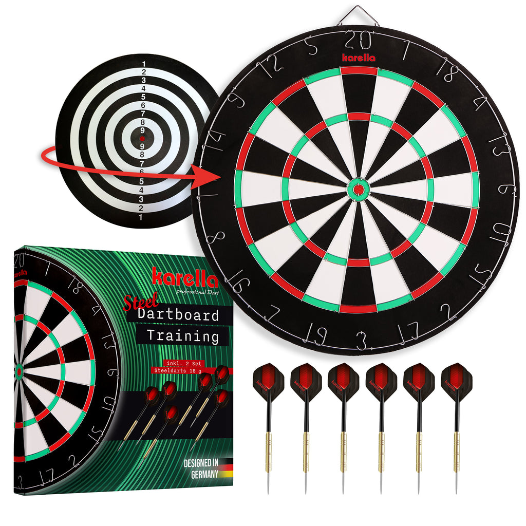 Dartboard Karella Training inkl. 2 Satz Karella Darts