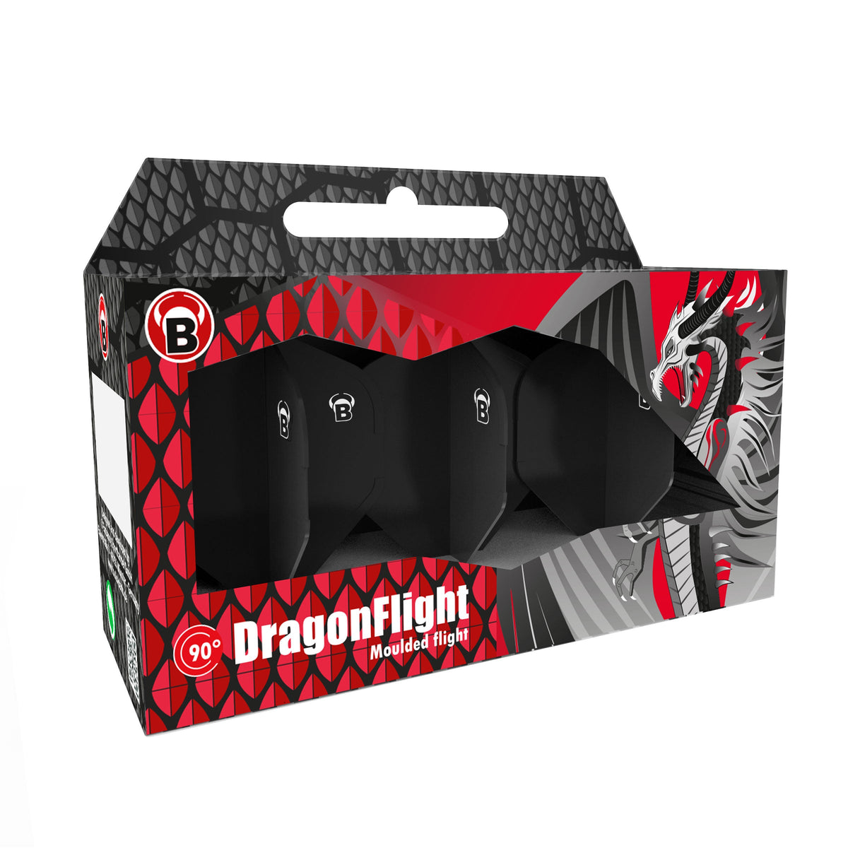 BULL'S DragonFlight | Set of 3 Flights | Transparent