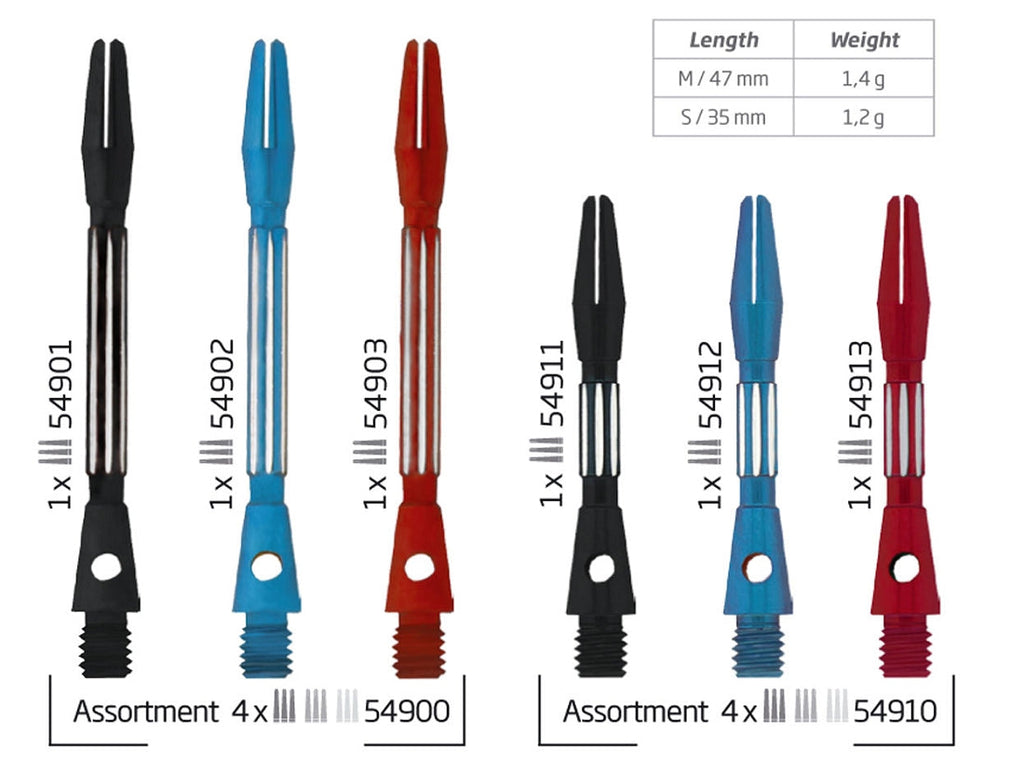 BULL'S Split Aluminium Shaft