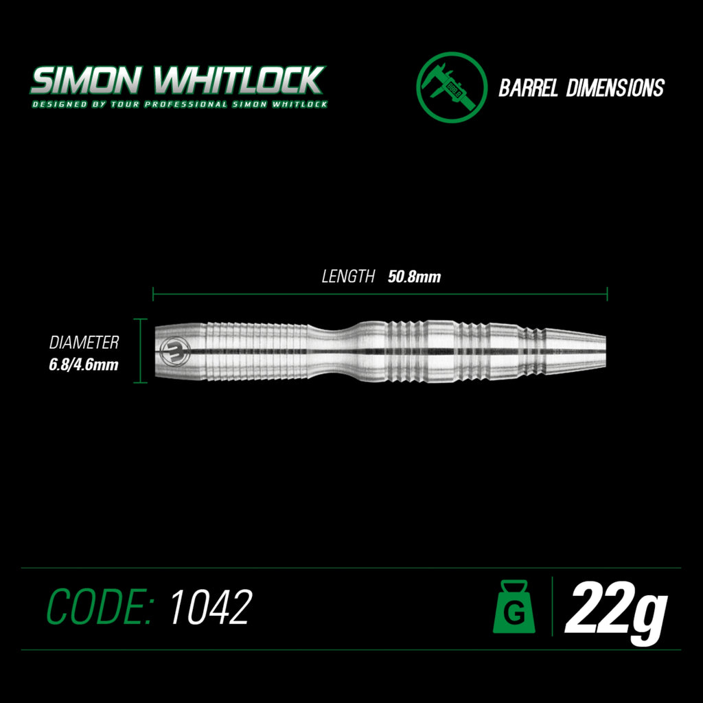 Winmau S. Whitlock Silver 1042 – Steeldart 22g + 24g