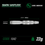 Winmau S. Whitlock Silver 1042 – Steeldart 22g + 24g