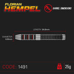 Winmau Florian Hempel Steeldart 1491 – 22g + 24g