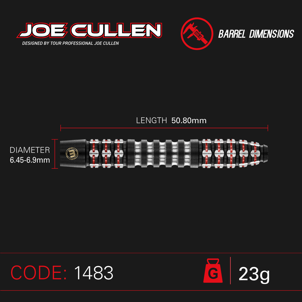 Steeldart Winmau Joe Cullen Ignition  1483- 23g