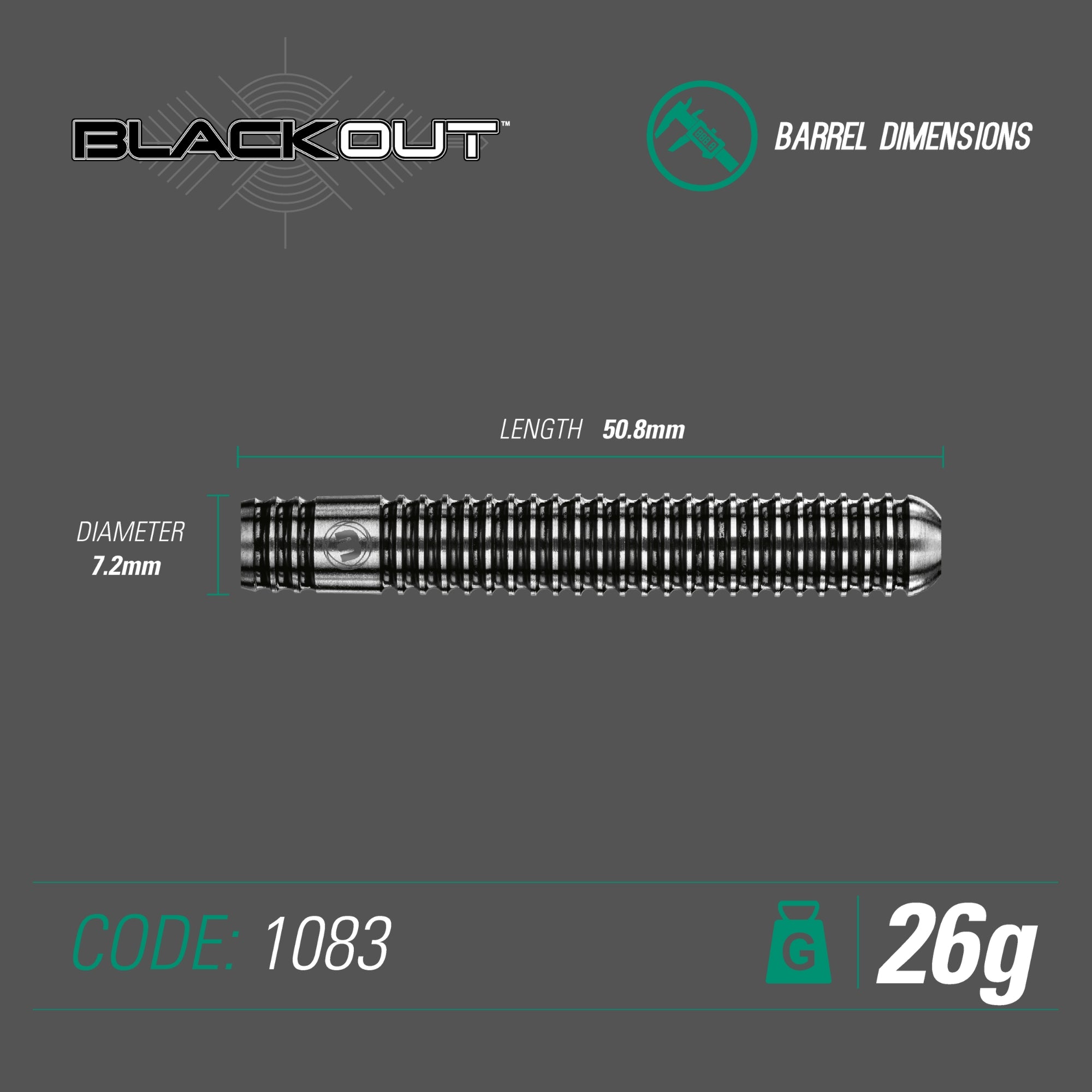 Winmau Blackout Steeldart 1083