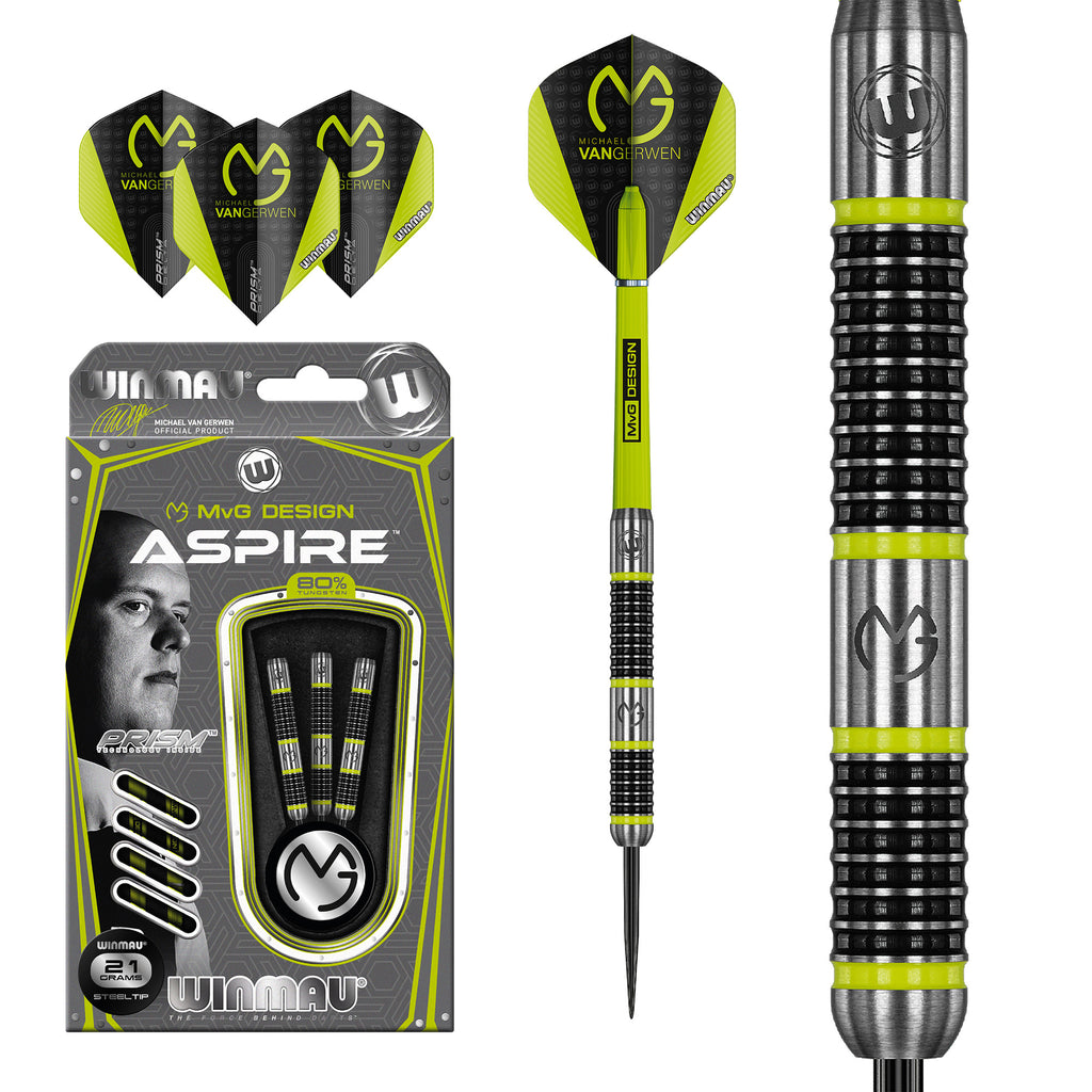 Winmau MvG Aspire – Steeldart 21g–26g