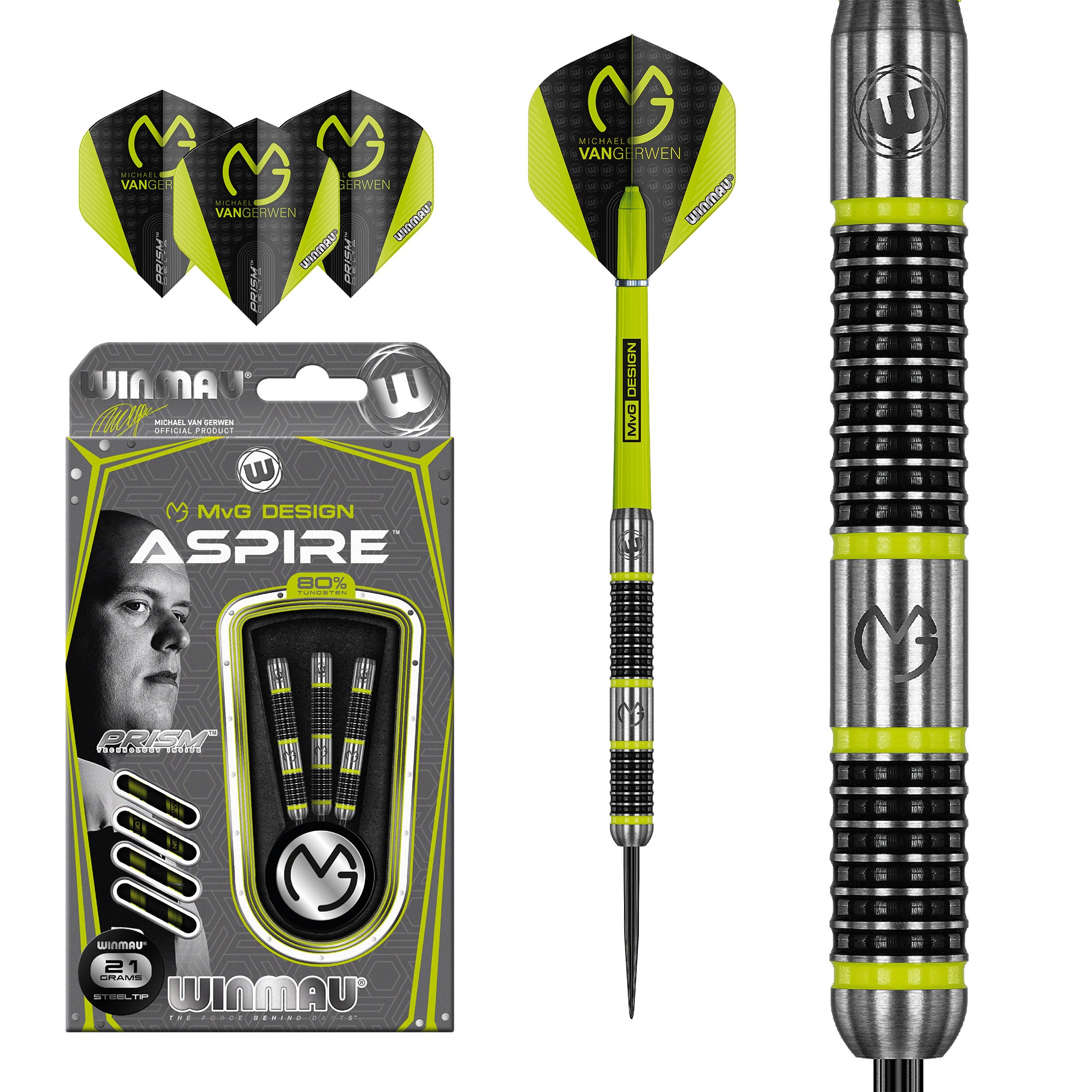 Winmau MvG Aspire – Steeldart 21g–26g