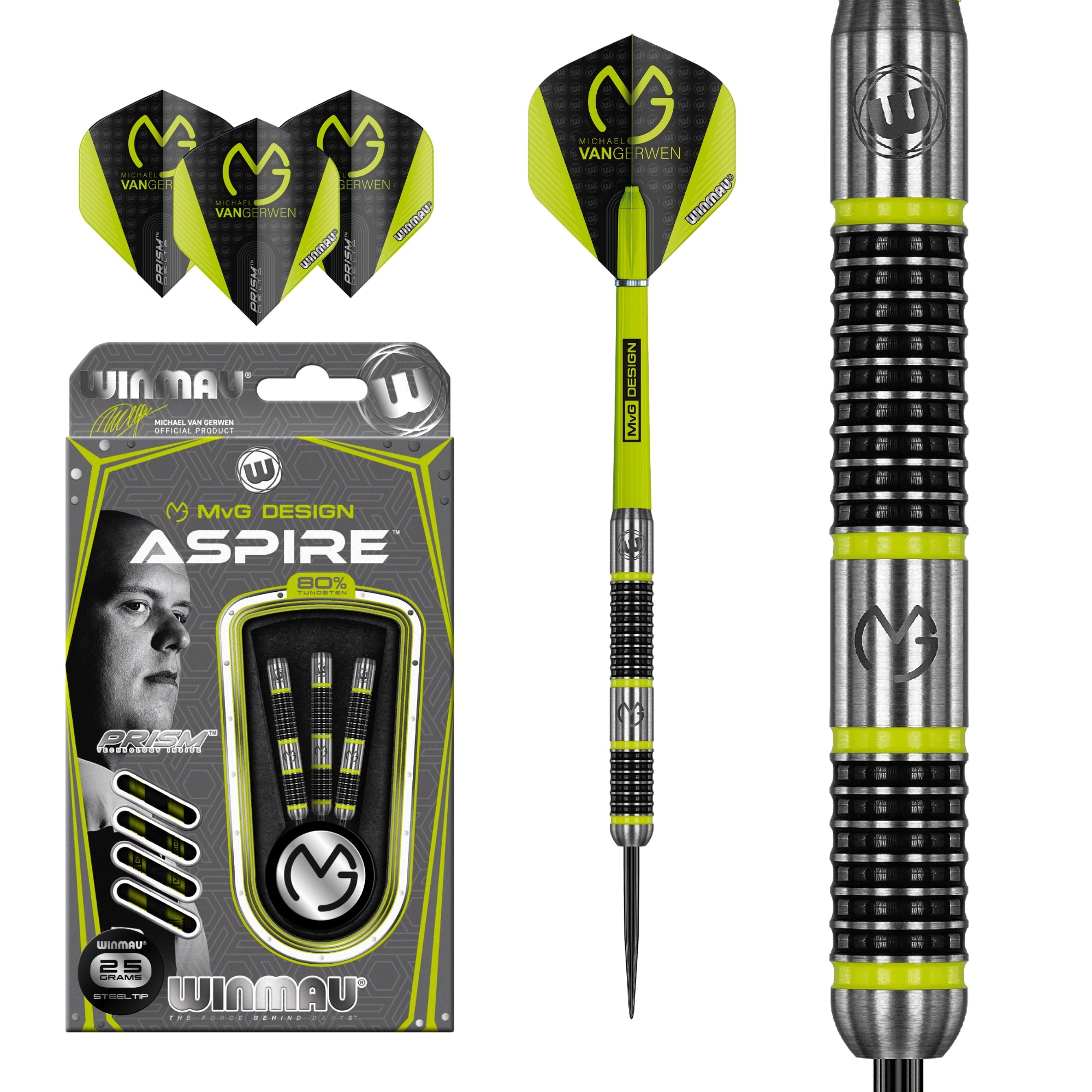 Winmau MvG Aspire – Steeldart 21g–26g