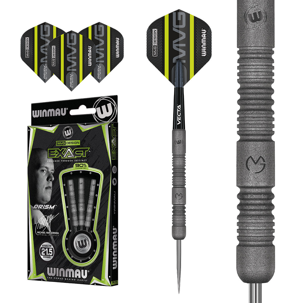 Winmau MvG Exact 1468 – Steeldart 21,5g + 23g