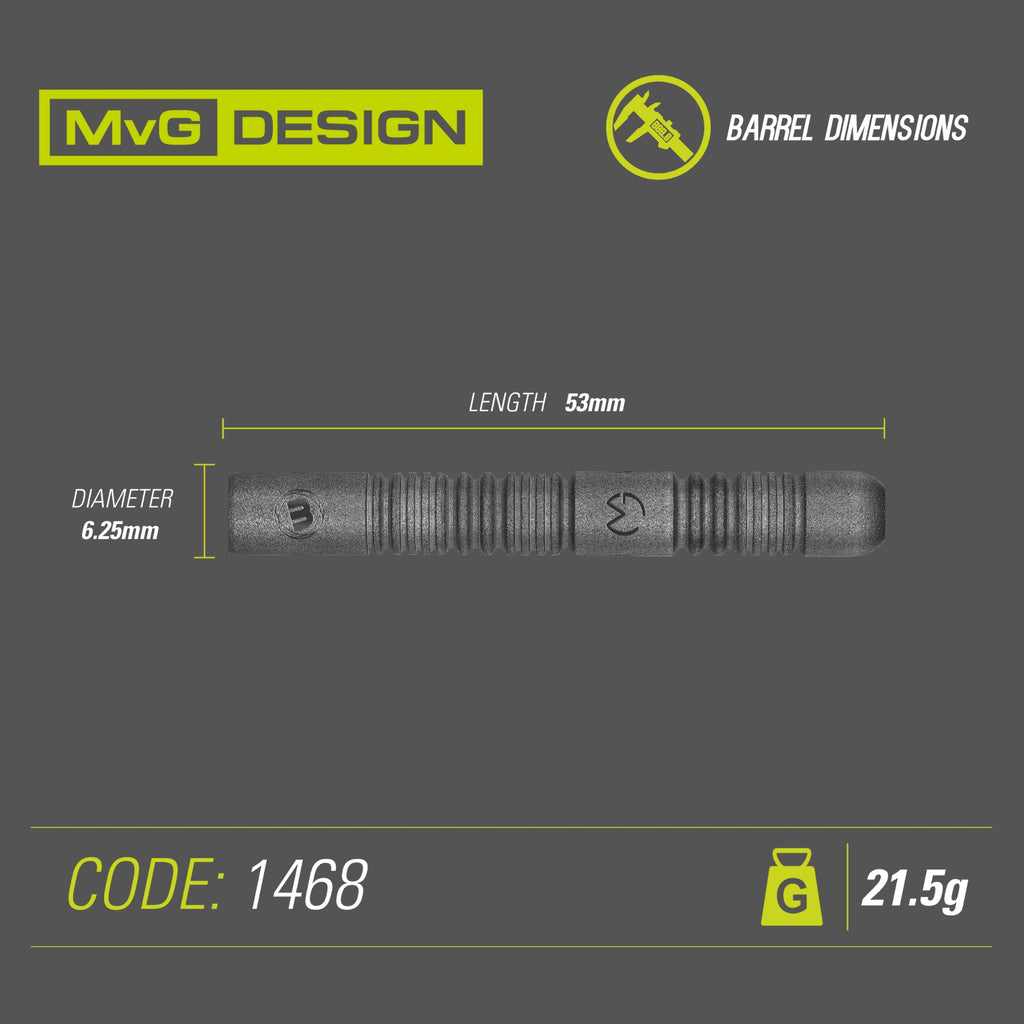 Winmau MvG Exact 1468 – Steeldart 21,5g + 23g