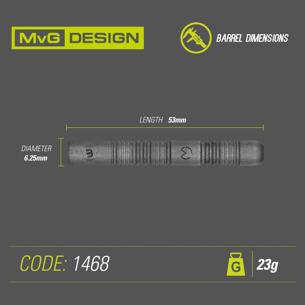 Winmau MvG Exact 1468 – Steeldart 21,5g + 23g
