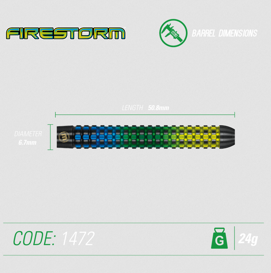 Winmau Firestorm Steeldart