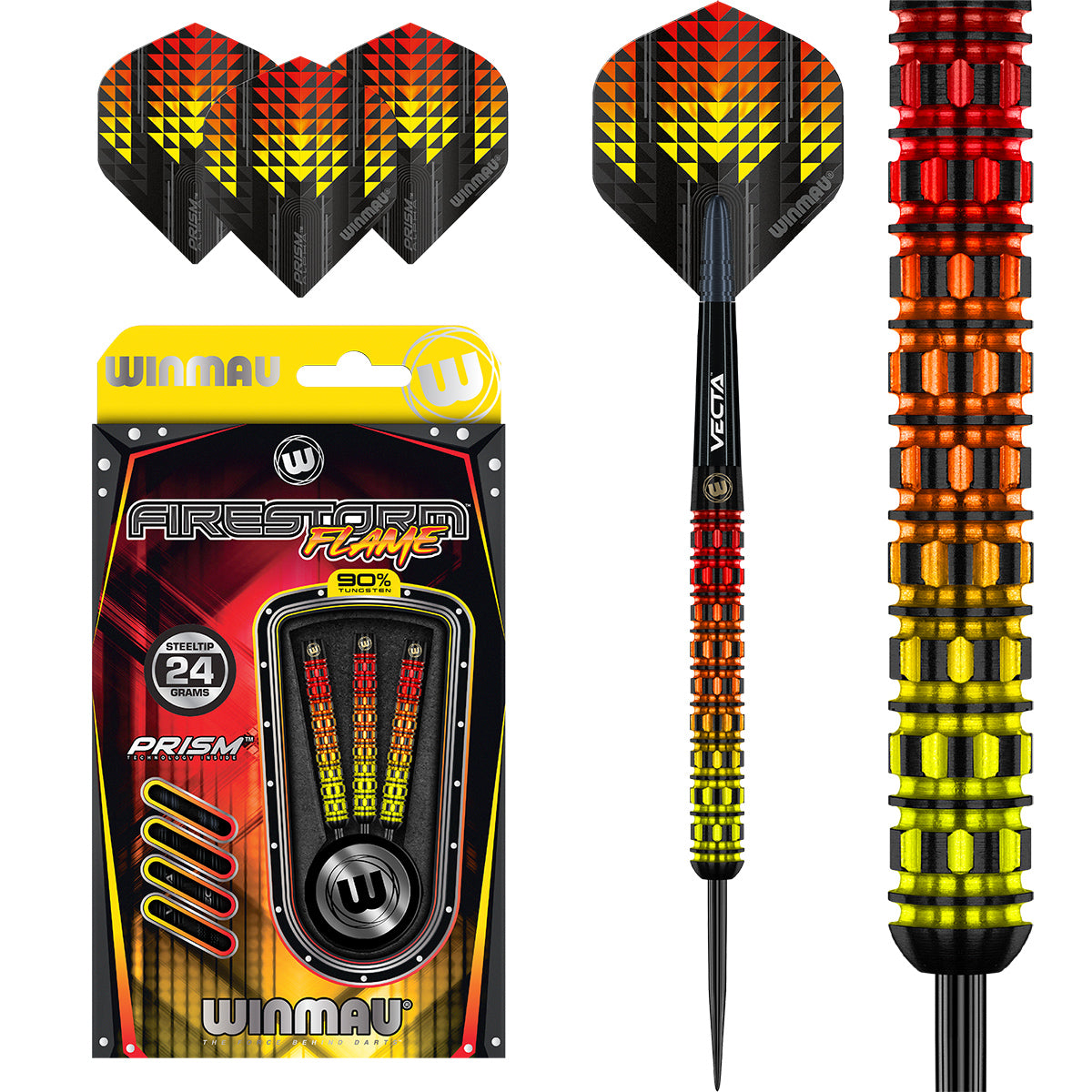 Steeldart Winmau Firestorm Flame 1504-24g