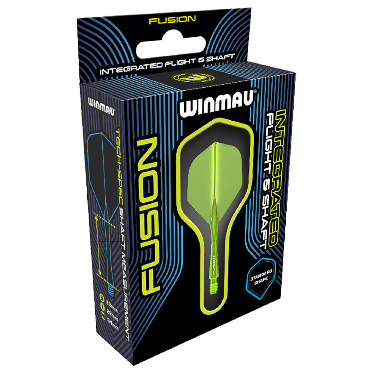 Flights Winmau Fusion yellow medium 8787