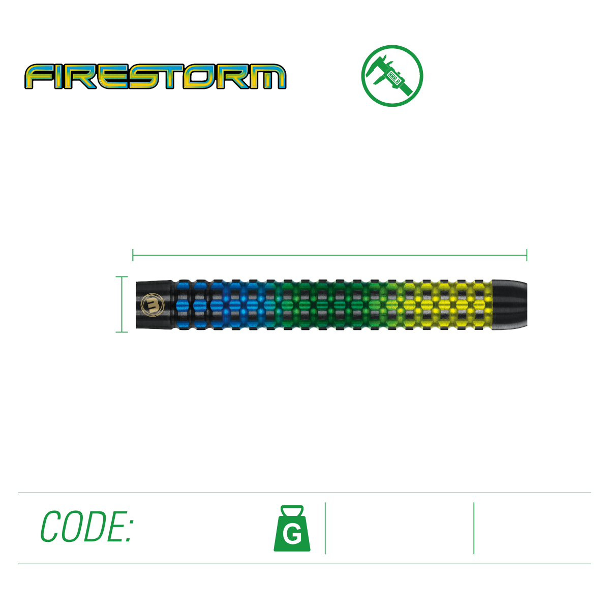 Winmau Firestorm 2453 – Softdart 20g
