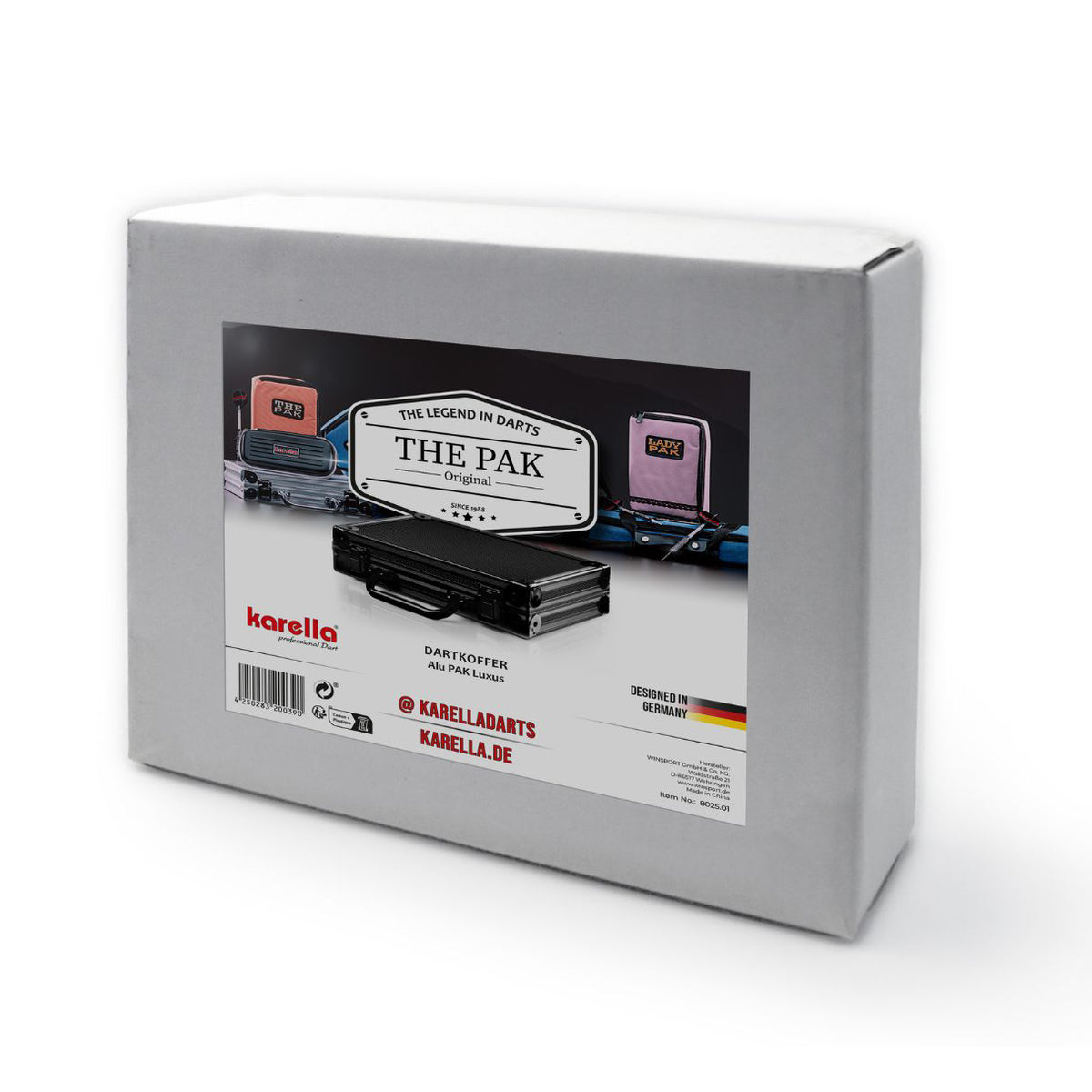 Dartkoffer Alu PAK Luxus schwarz