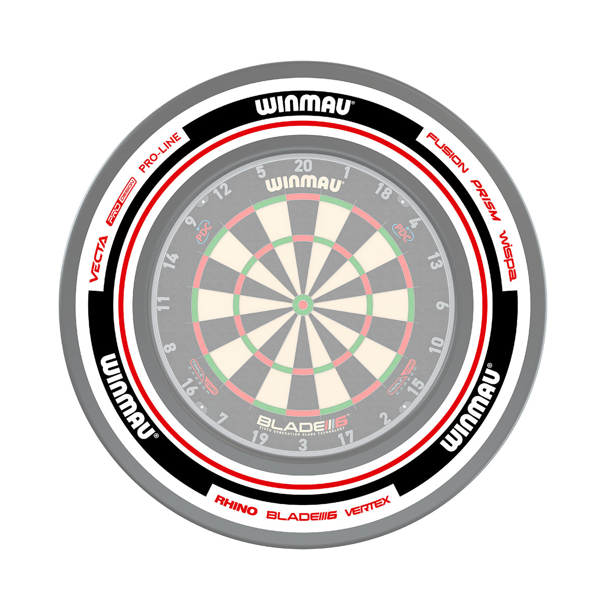 Catchring (Auffangring) - Winmau Advance white/red 4453