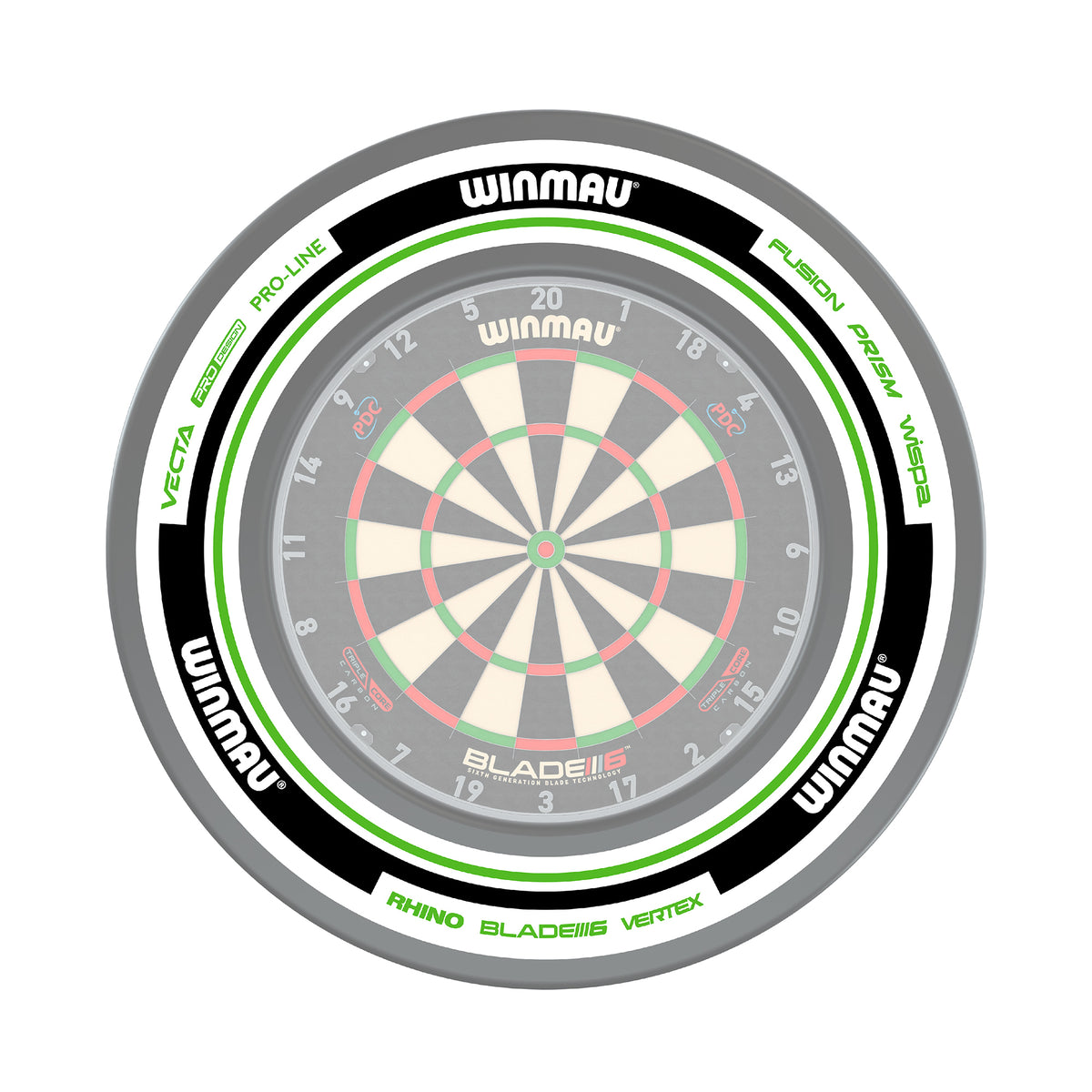 Catchring (Auffangring) - Winmau Advance white/black 4454
