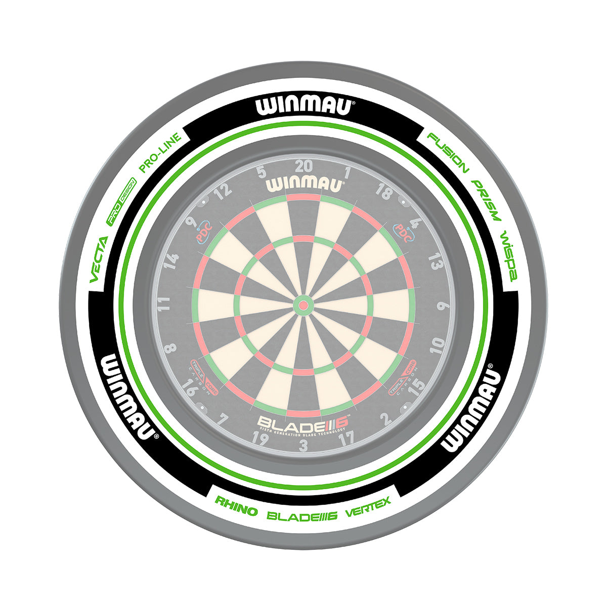 Catchring (Auffangring) - Winmau Advance white/black 4454