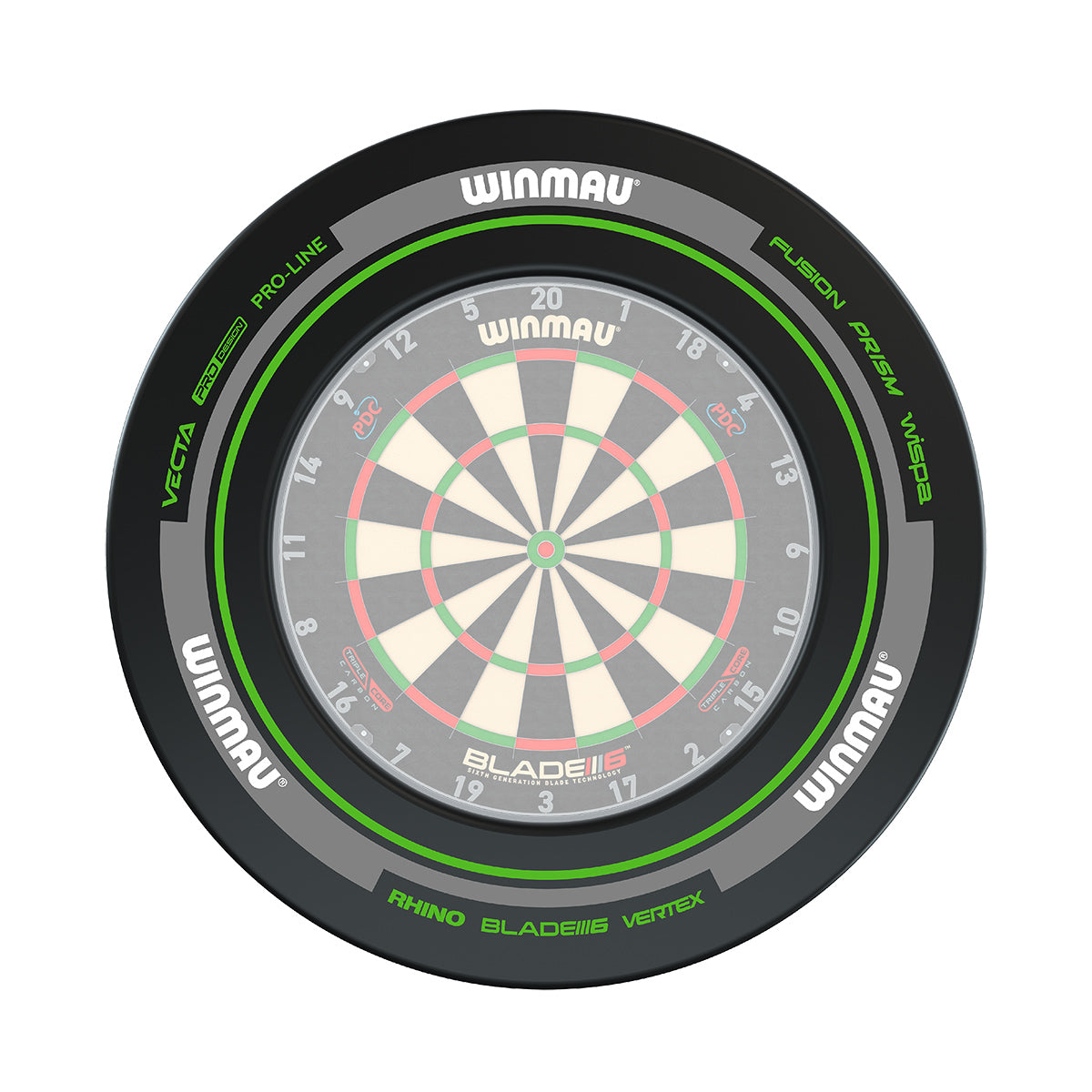 Catchring (Auffangring) - Winmau Advance black/green 4455