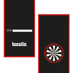 Dartmatte Karella Premium velour 290x60 schw.rot