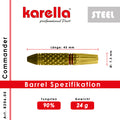 Steeldart Karella Commander, gold, 90% Tungsten, 24g