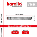 Steeldart Karella Shotgun 24g silber 80% Tungsten
