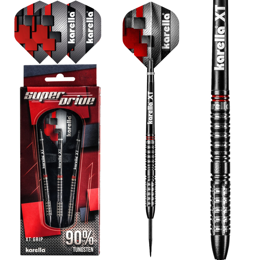Steeldart Karella SuperDrive 22g schwarz 90% Tungsten