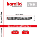 Steeldart Karella SuperDrive 24g schwarz 90% Tungsten