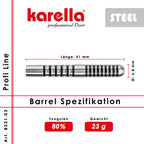 Steelbarrel Karella Profi Line 80% Tungsten PL -03 23 g