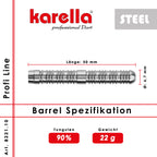 Steelbarrel Karella Profi Line 90% Tungsten PL -10 22 g