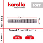Softbarrel Karella Profi Line 80% Tungsten PLS-08 16 g