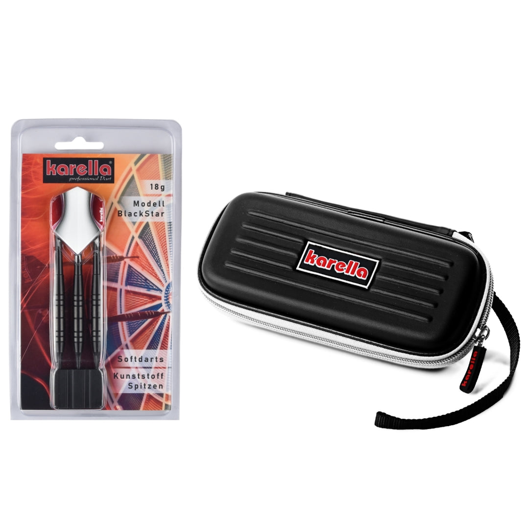 Dartset Winner Blackstar soft +  Dartcase