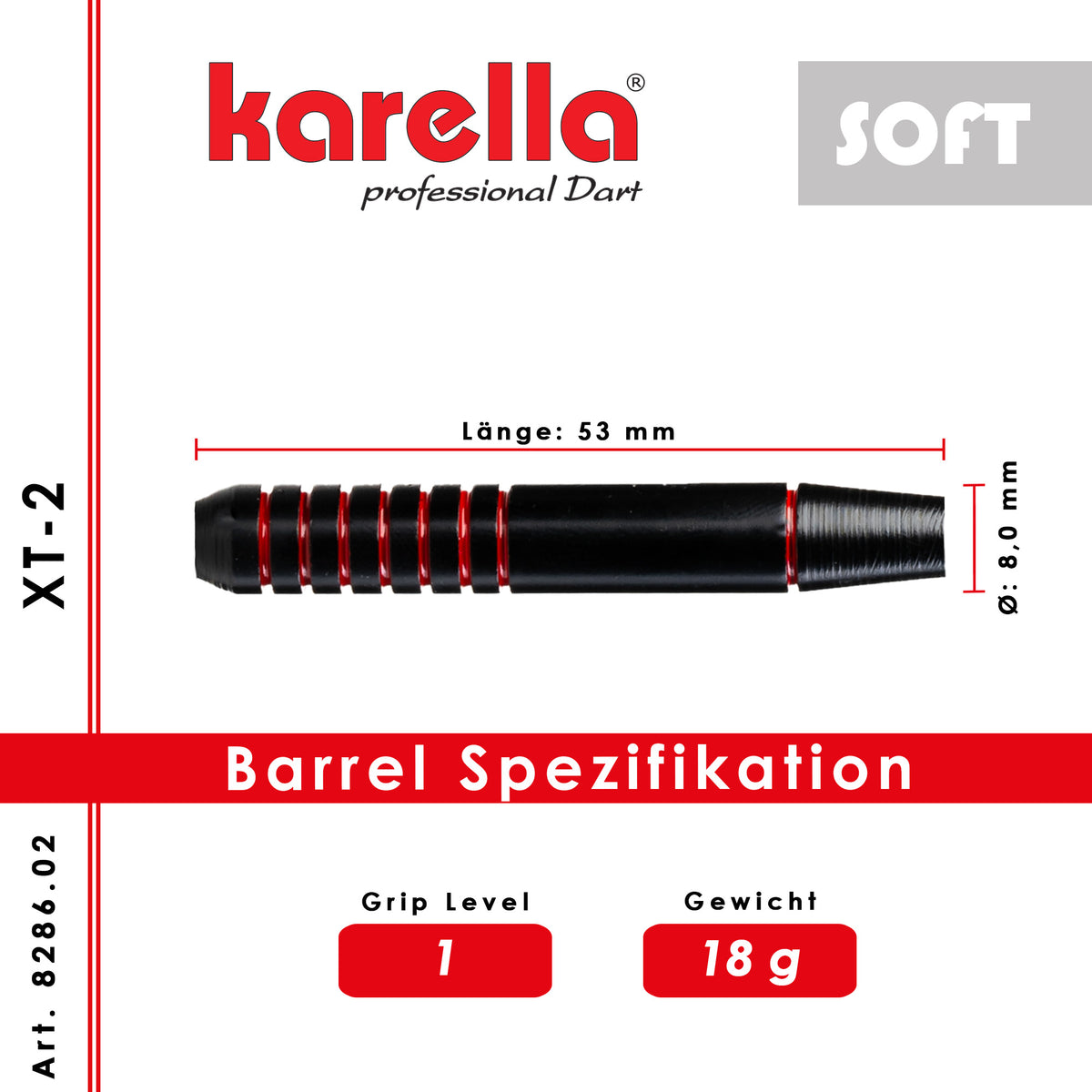Softdart Karella XT-Serie  XT-2  -18 g