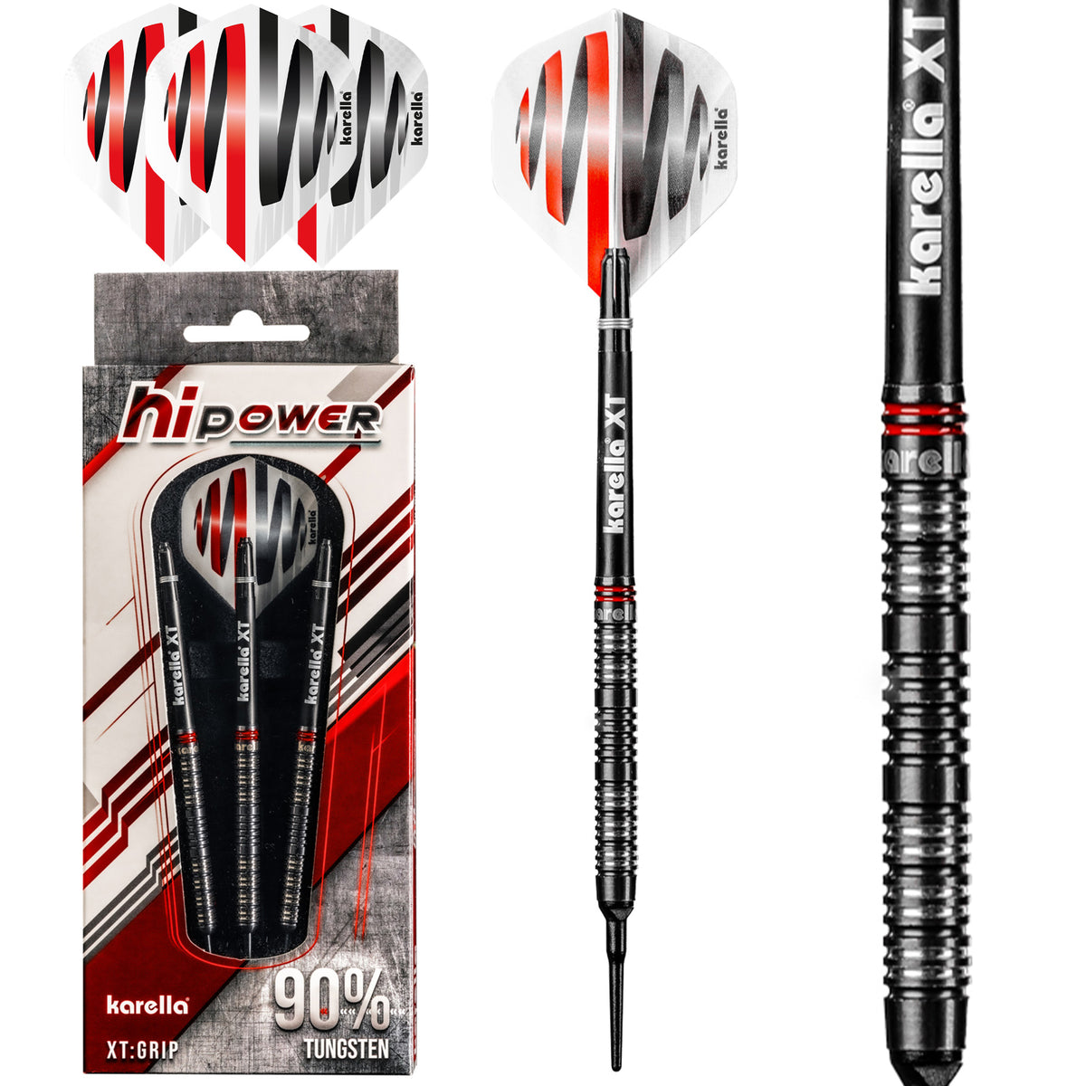 Softdart Karella HiPower 18g schwarz 90% Tungsten